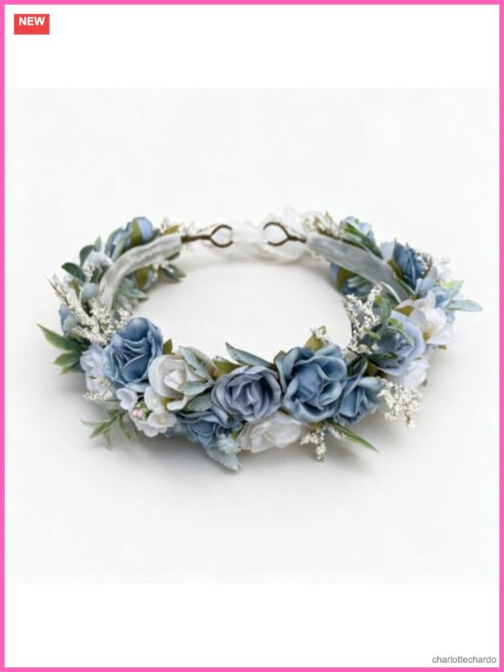 Silk Flower Crown Headband Photo Prop Gift Adjustable
